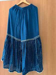 Sequinned kurta with sharara and dupatta