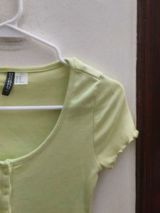 Cute Green Crop Top
