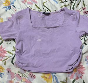 Lavender Crop Top