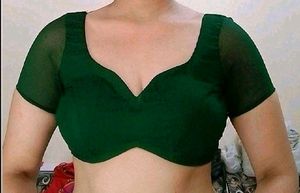 Padded Knot It Backless Georgette Blouse
