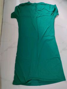 Green 'Coffee' Graphic T-Shirt Dress