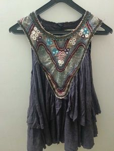 Embroidered Boho Top
