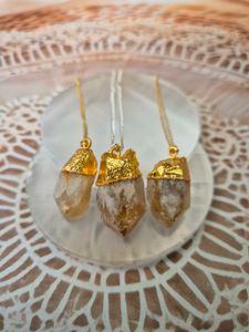 Citrine Crystal Pendants