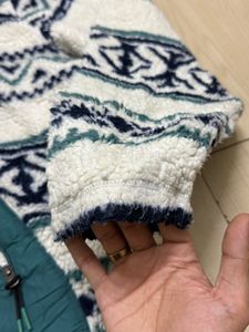 Patterned Fleece Pullover