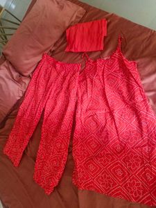 Red Kurta Set