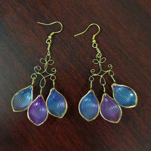 Floral Dangle Drop Earrings