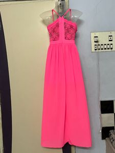 No boundaries Hot Pink Cochett Maxi Dress