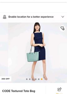 Pastel Blue Shoulder/Tote Bag from CODE
