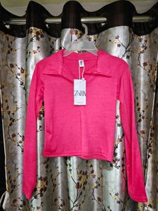 Pink Crop Top