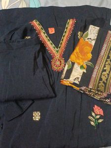 Navy Blue Kurta Set And Suits