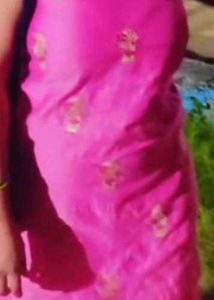 Pink Embroidered Sharara Suit