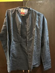 premium Linen Cotton Blue shirt