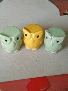 3 New Unused Lucky Owls