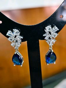 Sapphire Blue 925 Sterling Silver Jewelry Set
