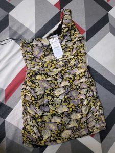 Floral One-Shoulder Mini Dress