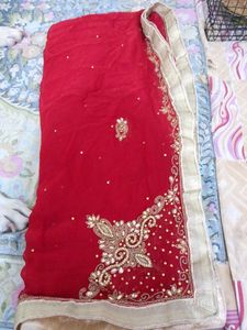 RED COLOUR HEAVY WORK SUIT SALWAR WITH DUPATTA