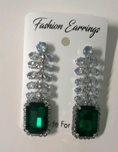 AD Emerald Drop Earrings