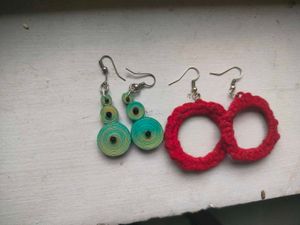 Crochet And Quiling Earings
