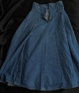 Long Denim Skirt