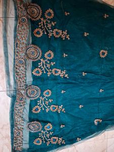 Xl 2pcs Silk Blend &amp; Net Kurti Set