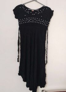 Black Embellished Anarkali Dress/Kurta