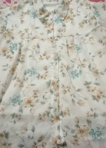 Printed Shirt Top