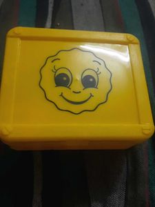 Vintage Yellow Smiley Face Toy Box
