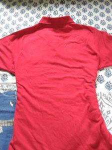 Red office Hot girl T-Polo Shirt 👕 ♥️.