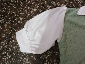 Mint Green Eyelet Top