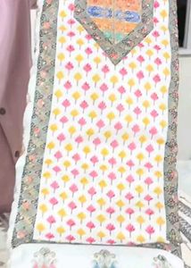 women&#39;s dress meterial with Lakhnavi embroidery