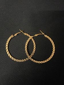 Gold Twisted Hoop Earrings