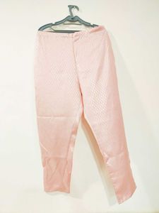 Brand New Pink Kurta Set With Gold Foil Print