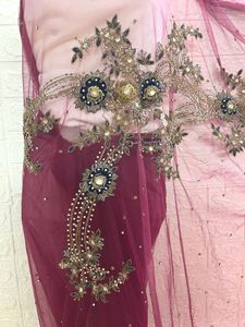 Net Embroidery And Beadwork Saree