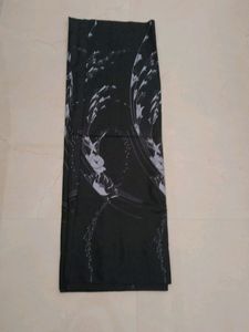 Fixed price never worn before  black Printed Saree