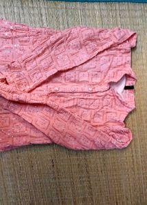 Pink Embroidered Dress