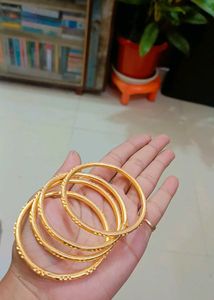 Set of Four Gold Bangles