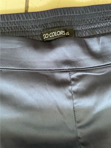 Navy Blue Satin Pants