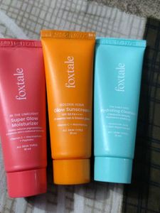 Combo Of Skincare Kit Face Wash Moisturizer Sunscr