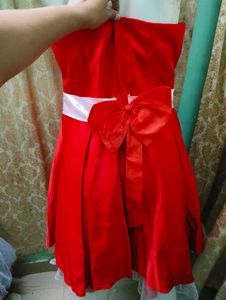 Chic Red Fit &amp; Flare Dress free delivery