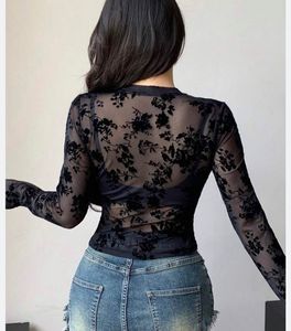 Floral Mesh Top