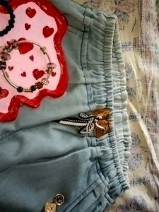 Girls&#39; Embellished Denim Pants