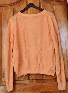 Orange Woolen Top For Women