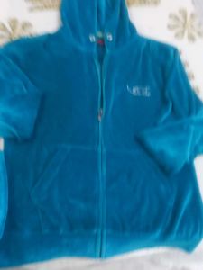 Blue Velvet Tracksuit Set