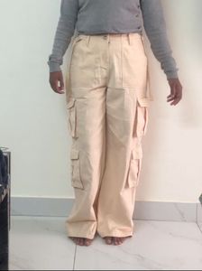 Peach Cargo Pants