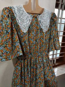 FLORAL PRINT MIDI DRESS