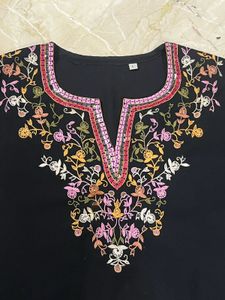 Elegant Black Kurti 🖤