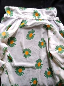 Zara Woman Daisy Print Shirt