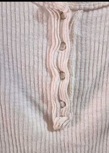 Ribbed Short Sleeve Top