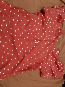 Red Polka Dot Women&#39;s Top