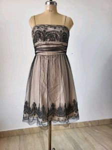 Tulle Dress with Lace Detail